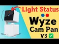 Red Blue Light Status On Wyze Cam Pan V3 Security Camera Light Status Guide
