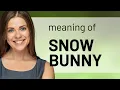 Unraveling Slang The Meaning Behind Snow Bunny