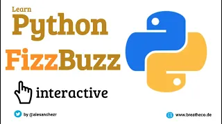 19 FizzBuzz Interview Question - Python Tutorial for Beginners Interactive and Auto-graded