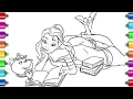 Coloring Belle Beauty and the Beast Colouring pages for kids