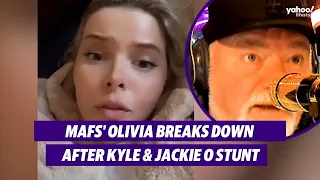 MAFS' Olivia Frazer breaks down after 'disgusting' Kyle & Jackie O stunt | Yahoo Australia