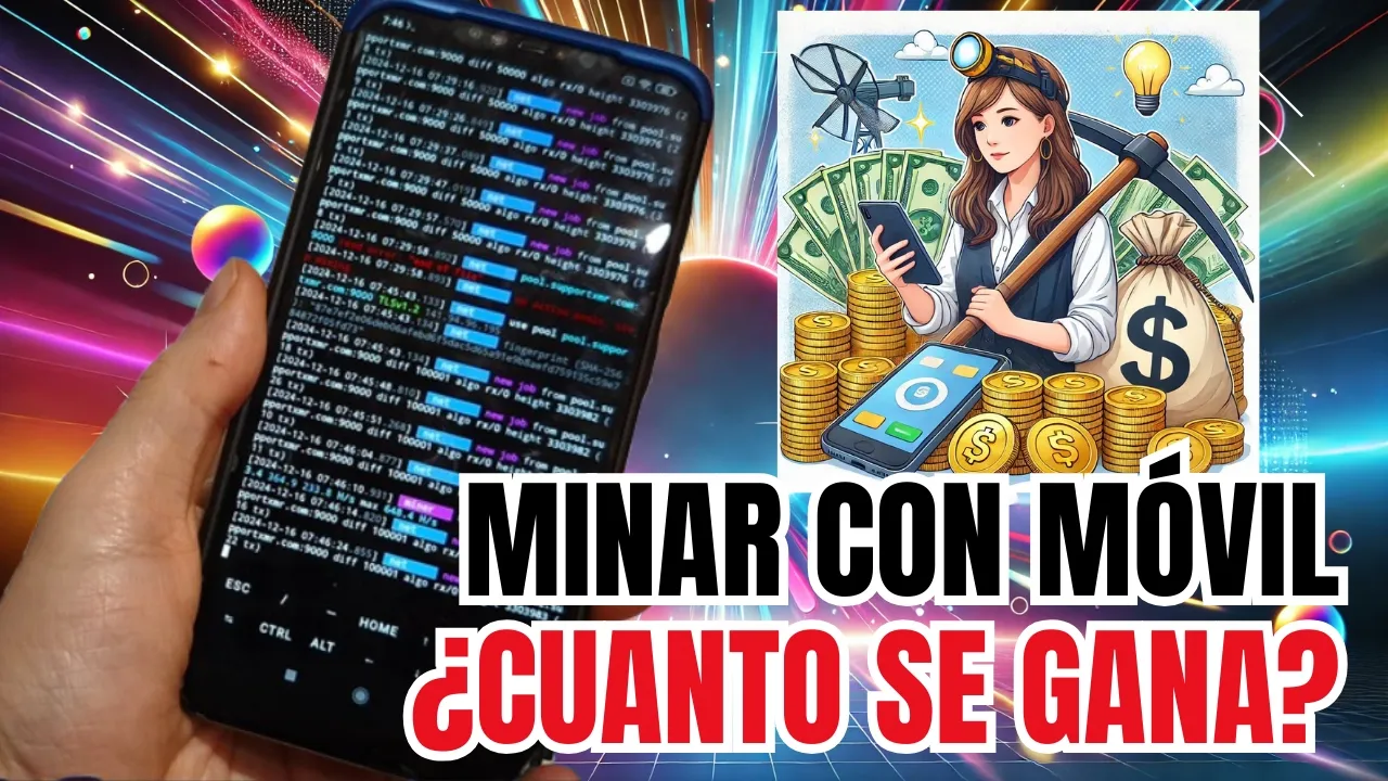 ⛏️ Como MINAR con un MÓVIL ¿CUANTO SE GANA?