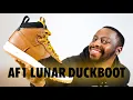 Nike Air Force 1 Lunar Duckboot Ale Brown On Foot Sneaker Review QuickSchopes 420 Schopes 805899 202