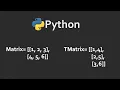 Transpose of Matrix In Python Solutions For Python 100 Exercises Program14 CodingFacts