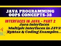 Multiple Interfaces in Java Extending multiple interfaces with examples