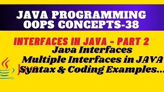 Multiple Interfaces in Java Extending multiple interfaces with examples