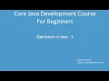 05 Operators in Java - 1