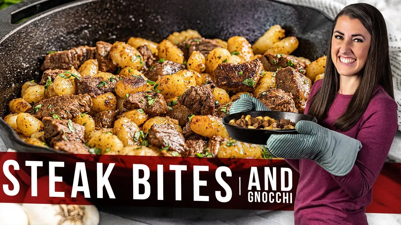 Steak Bites and Gnocchi