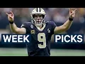 Week 9 NFL Picks Best Bets and Survivor Pool Selections