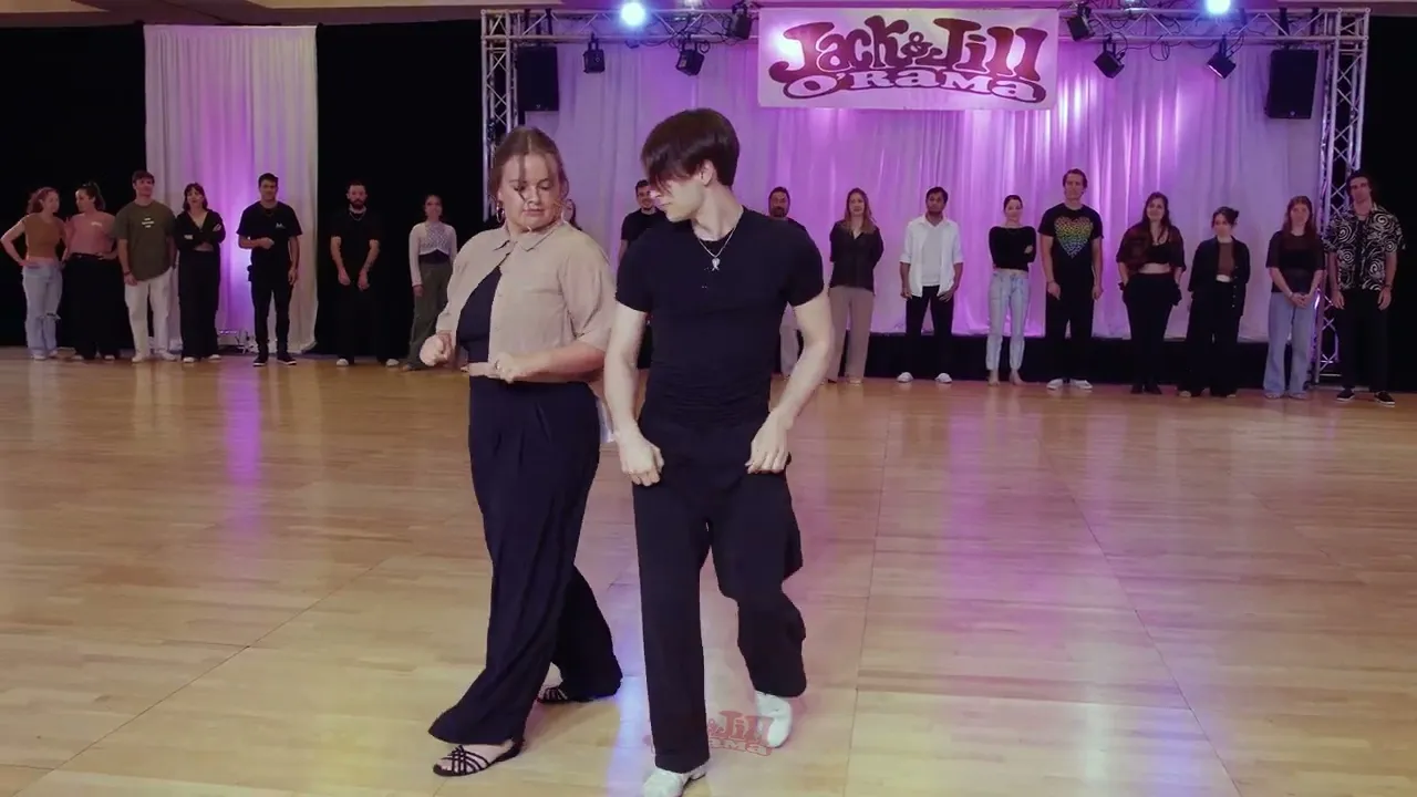 Jeren Kutcher and Christa Farmer - 2nd place Advanced Jack&Jill Finals - Jack&Jill O'Rama 2025