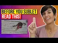 Can I Sublet Things To Consider before Subleasing