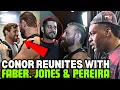 Conor McGregor REUNITES With Urijah Faber Jon Jones And Alex Pereira Backstage At UFC 329
