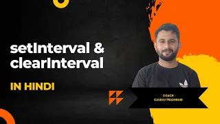 JavaScript setInterval and clearInterval Explained Hindi Tutorial