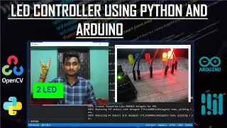 How to controll LED Using Python Mediapipe Arduino OpenCV Python l KNOWLEDGE DOCTOR Mishu Dhar