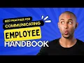 Employee Handbook Course Ensuring Clarity and Compliance when Communicating the Employee Handbook 5