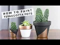 How to Paint Terracotta Clay Pots Using Acrylic Paint or Spray Paint