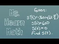 Caclulus Initial Value Problem Use Second Derivative to Find Original Function