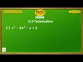 Factorise x3-2x2-x 2 Factorise x Cube - 2x Square
