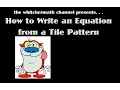 Write an Equation from a Non-Linear Pattern