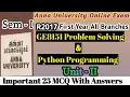 GE8151 Python MCQ Part 2 Anna University Online Exam 2021