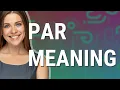 Par meaning of Par