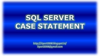 SQL Server Case Statement