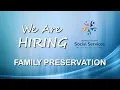 Henrico Social Services is hiring family preservation workers