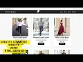 How to create E-commerce website using HTML CSS JavaScript