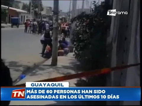Más de 60 personas han sido asesinadas en los últimos 10 días