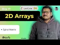 Spiral Matrix in Telugu Leetcode Q54 Python Code Explained srkcodes