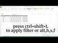 How to Filter Auto Adjust Column Width Without Mouse Excel Tips by Abhyaas Edutec