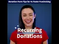 Donation Form Tips 4x Faster Fundraising Subscribe for Trending Fundraising Ideas