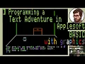 Programming a text adventure game WITH GRAPHICS in Applesoft BASIC Apple IIe