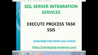 EXECUTE PROCESS TASK IN SSIS POWER SHELL SCRIPT IN SSIS
