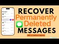 Easy Recover Permanently Deleted Messages on iPhone With or Without Backup No Recently Deleted