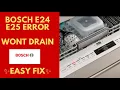 BOSCH DISHWASHER E-24 E-25 ERROR Super Easy Fix