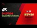 Java Interview Exceptions ConcurrentModificationException