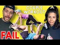 We try EXTREME COUPLES WORKOUT during QUARANTINE