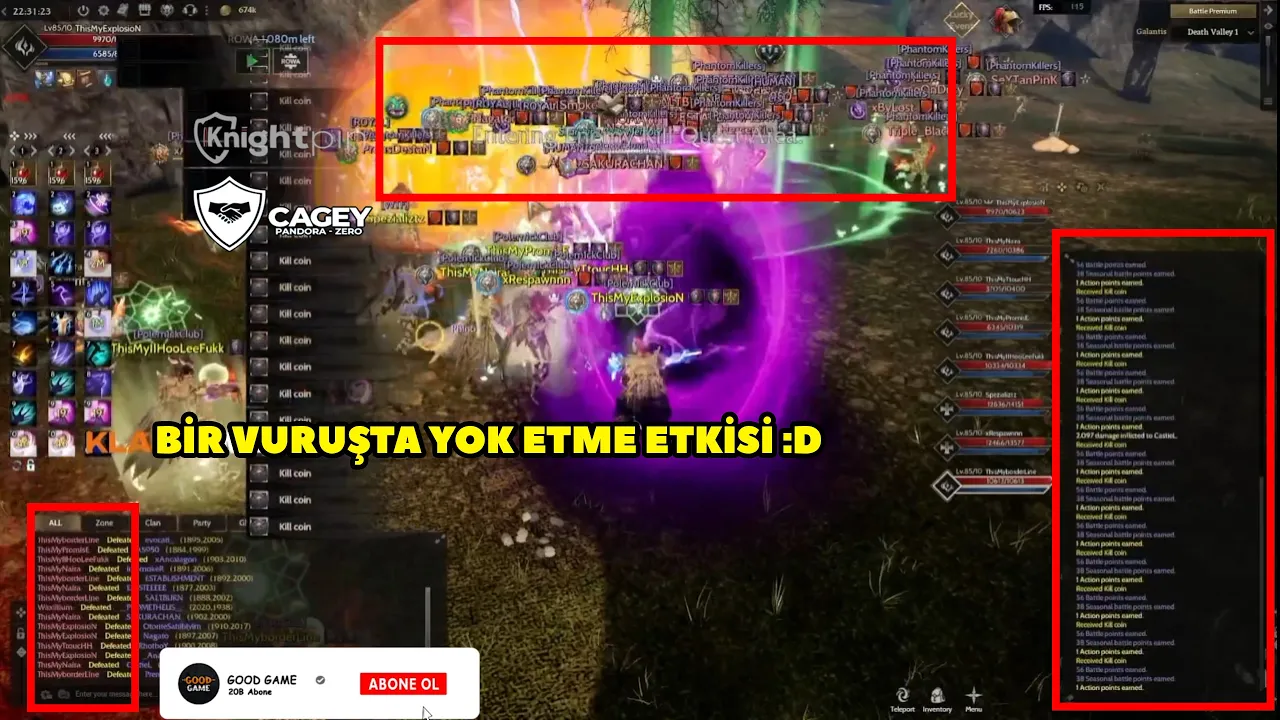 ExplosionTw - (Galantis) Serverda Bu Magelerin PK'ya Çıktığını Gören Korkuyor :D ! Rise Online