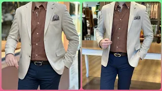New Grey Colour Blazer For Mens || Men's Trend Fashion || Mens outfit