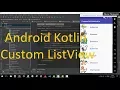 Android Kotlin - Custom ListView With Image And Text