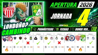 LIGA MX MATC AY 4 Apertura 2026 PREDICTIONS - DATES TIMES AND CHANNELS MY PICKS