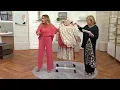 Peace Love World Boheme Printed Pleat Back Blouse on QVC