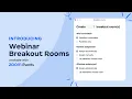 How to Create Breakout Rooms in Zoom Webinar Full Tutorial