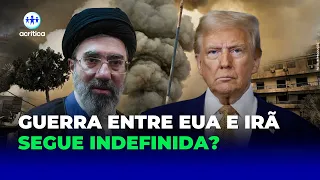 TRUMP SE PRONUNCIA SOBRE GUERRA COM O IRÃ, MAS NÃO APONTA SAÍDA