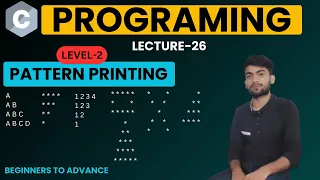 Pattern Printing in C - 2 Hollow rectangle reverse triangle cross symbol JayCodingClasses