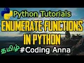 Enumerate Functions in Python Python Tutorials in Tamil