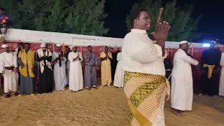 لعب مزمار صف بني مالك والمعازيم الهنداوية      تقدمة يحيى بن ذياب الحربي دندنها