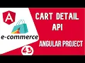 Angular project tutorial Cart Details API Angular E-commerce Project