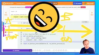 MakeCode Python for micro bit - 7 seconds